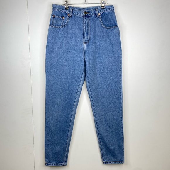 L.A Blues Vintage Size 33 Blue Denim Jeans High Rise - Picture 1 of 4